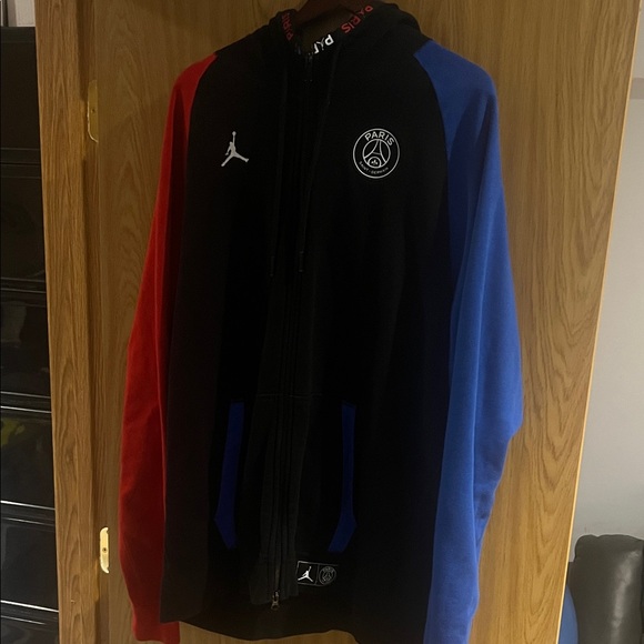 Jordan “Paris” Hoodie with Red and Blue Sleeves - Picture 6 of 6